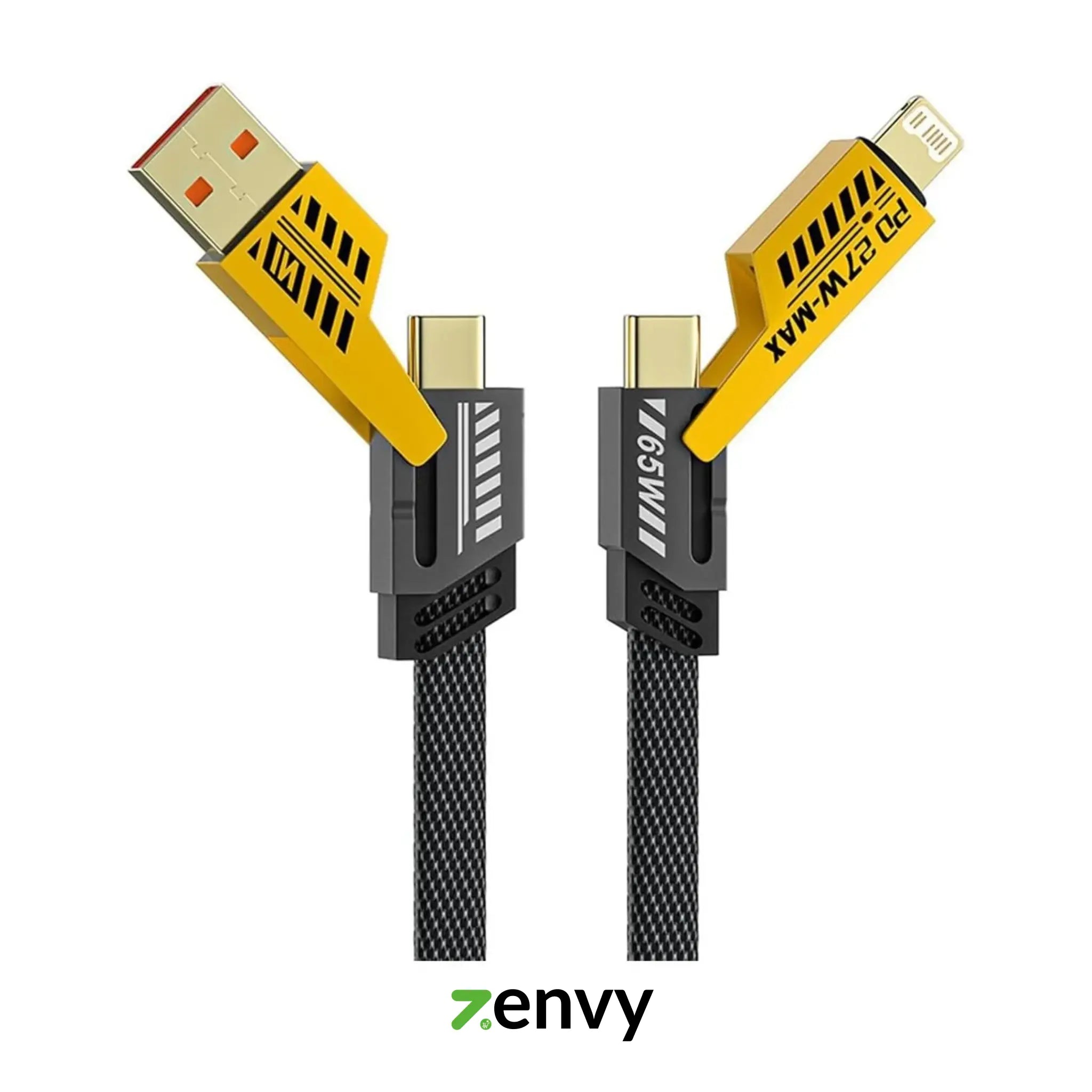 4 in 1 Fast Charging Cable 1.0M – USB to C, USB to Lightning , C to C , C to Lightning